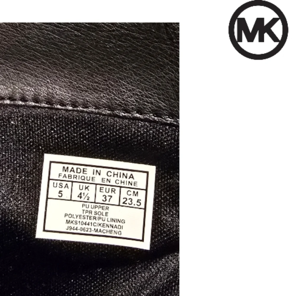 MICHAEL KORS Women’s Black & Brown Kennadi Riding Boots Size 5